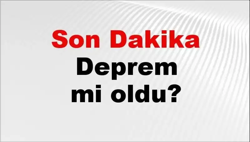 08 Ocak 2026'da Türkiye'nin Dört Bir Yanında Deprem Alarmı!