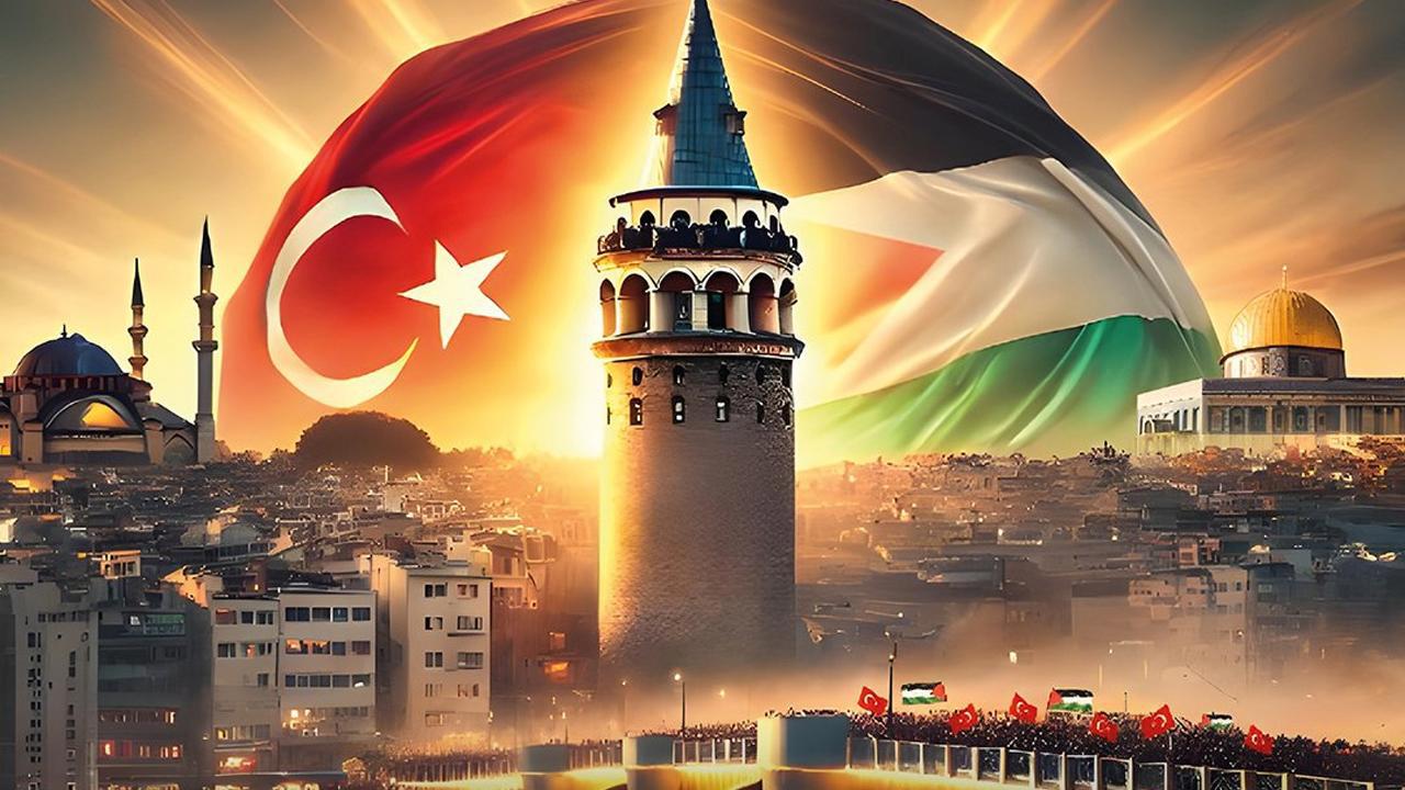 İstanbul'da Filistin Dayanışması Eylemi Düzenlendi