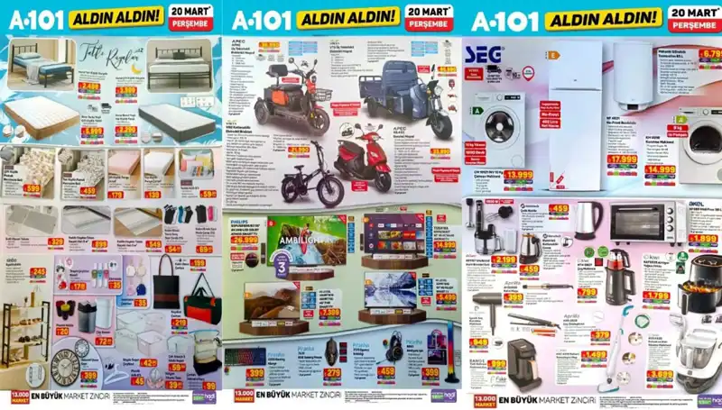 A101'de 20 Mart Fırsatları: Airfryer ve Yatak Çeşitleri Sizi Bekliyor!